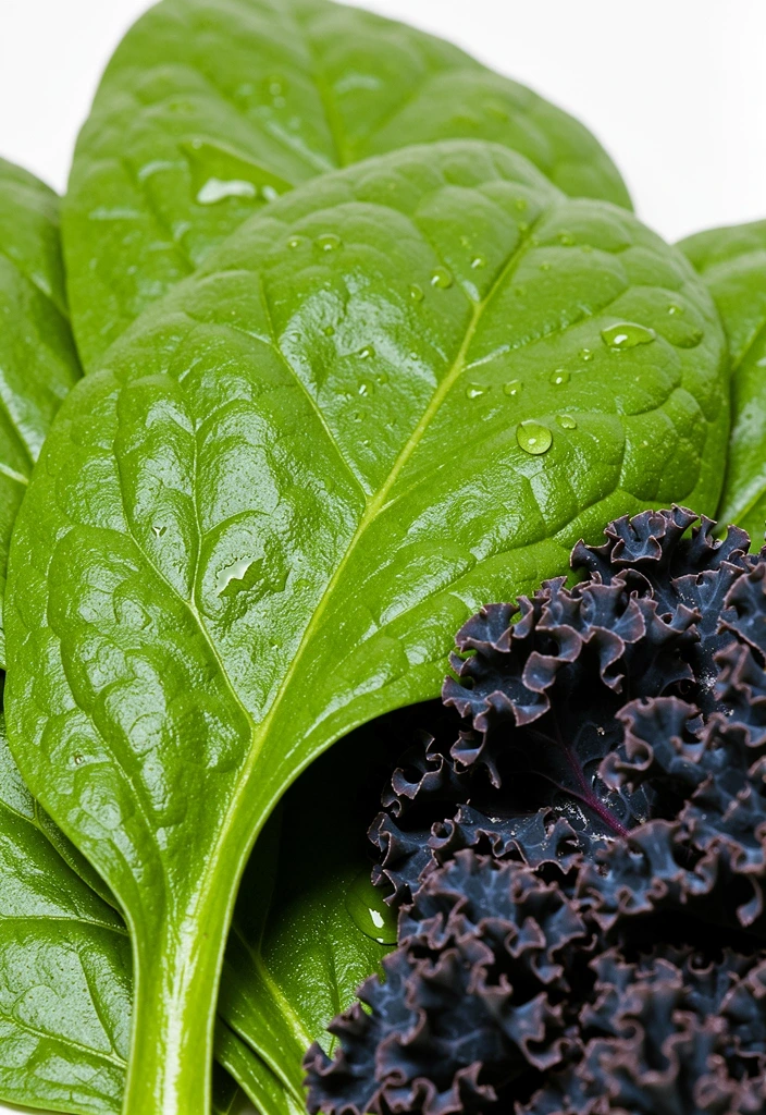 Rich green foliage representing folate intake